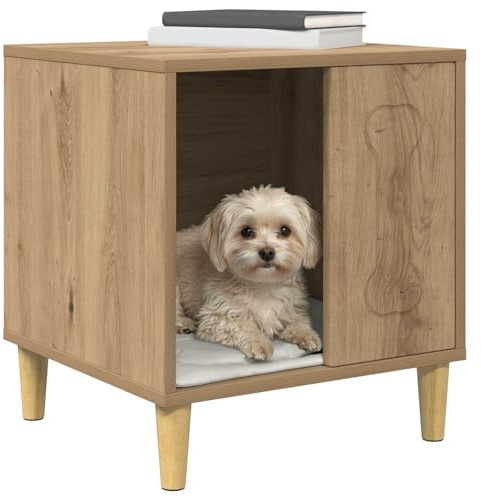 vidaXL Casa para Perros Roble Artisan 44 x 42 x 49 cm