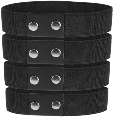 Ciieeo Cinturini Elastici per Tacchi Alti da Donna Set da 4 Pezzi Nero 2 CM Cinturini alla Caviglia Antiscivolo e Regolabili per Scarpe Tacchi Alto Accessori Comodi e Resistenti per