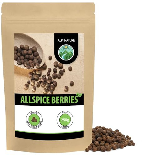 Alpi Nature Allspice Berries Whole 250g 8.8 oz, Whole Allspice Berries for Cooking and Pickling