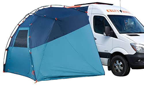 Kelty Backroads Shelter Universal Mounted Car Camping Shelter with Zippered Entry, Sturdy Frame, Protection from Elements, UV, Stuff Duffel Included