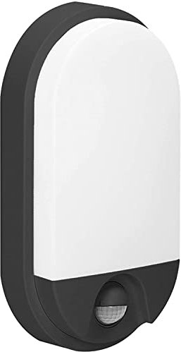 Adviti NEFRYT LED Lampade con Sensore di Movimento IP54 (Nero)