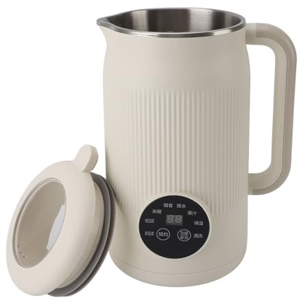 Máquina para Hacer Leche de Nueces, Máquina Automática de Soja con Pantalla LED, Evita Quemaduras y Resbalones, para Leche Casera a Base de Plantas, Avena, Soja y Yogur