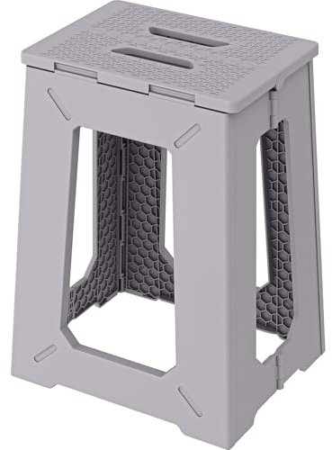 BLACKSPACE Folding Step Stool 45 cm Grey