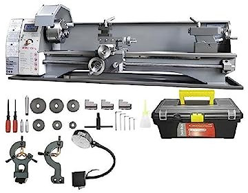 Torno de Metal de 750W sin escobillas, 8,3 x 29,5/210mm x 736mm, 50-2500RPM, variable continua for torneado de trabajo de Metal DIY Alta precisión