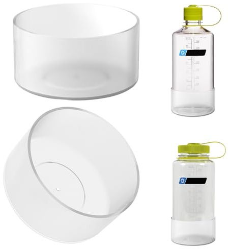 Linkidea Paquete de 2 fundas para botellas de agua compatibles con Nalgene Sustain de boca ancha de 32 onzas/48 onzas, boca estrecha de 32 onzas, protector de silicona antideslizante para parte