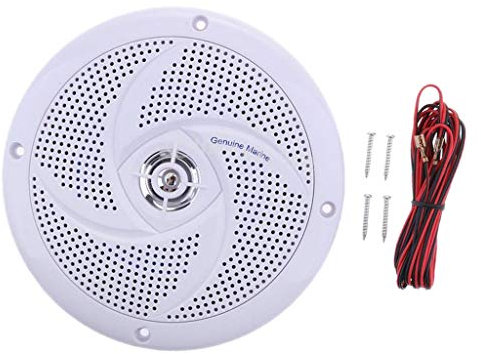 Tityvirnix Sistema acustico rotondo impermeabile bianco dell'altoparlante per il camper marino dell'automobile della barca