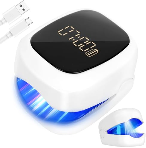 AOOWU Dispositivo Trattamento Laser Micosi Unghie, Portatile Dispositivo Antimicotico di Trattamento con Display Batteria Trattamento Micosi Unghie Piede Indolore per Pulizia e Riparazione Unghie