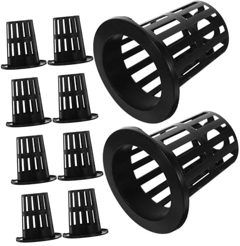 INOOMP 50pezzi Vasi Rete per da Balcone e Piantare Realizzati in Materiale Plastico Resistente Struttura Facilita La Crescita delle Mantiene umidità e Nutrienti e Permette di Risparmiare