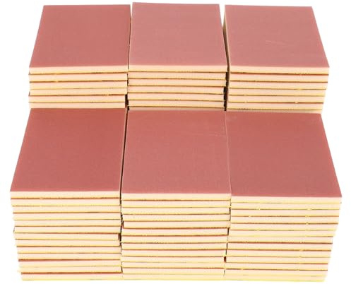 100 Pcs 1200 Grit Sanding Sponge, Washable & Reusable Sanding Blocks for Wood, Metal, Drywall, Glazing, Wet Dry Sandpaper for Smooth Finishing, 7.5 x 10 x 0.5cm
