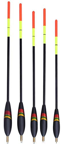 VGEBY 5 STÜCKE Posen Angeln, Thkfish Angeln Schwimmt Fischen Posen und Bobbers Balsaholz Angelgerät Zubehör Bass Forelle Crappie Angeln Posen Weitwurf