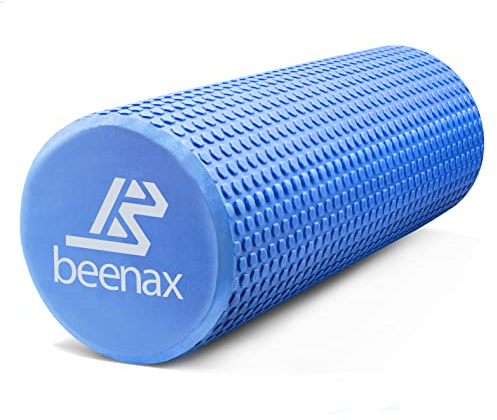 Beenax Foam Roller - Deep Tissue Massage, Trigger Point Sports Massager | Trigger Point, Myofascial Release, Muscle Recovery, Back, Calves, Hamstrings, Glutes, Fitness, Yoga, Pilates, Physio & Rehab