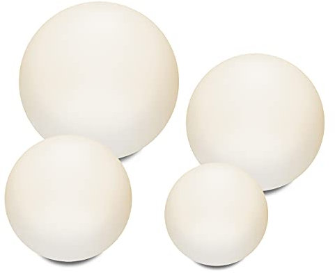 Esotec Solarkugel für den Garten SIENA | 4er-Set multicolor Bodenleuchte Kugel | Gartenlicht Gartendeko für draußen winterfest outdoor | Solarleuchte Kugelleuchte außen | 16 Leuchtfarben 102896