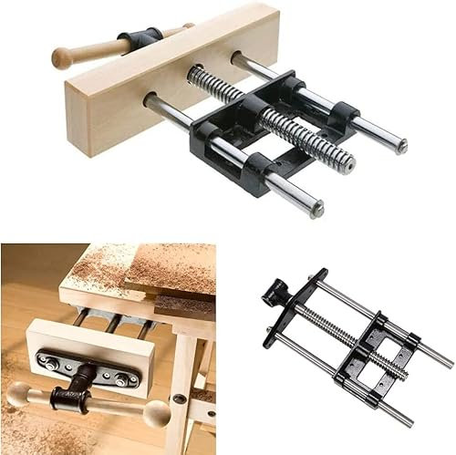 uyoyous Tornillo de banco de 255 mm para carpintería (madera, no incluye madera), tornillo de banco de banco de trabajo de 10 pulgadas