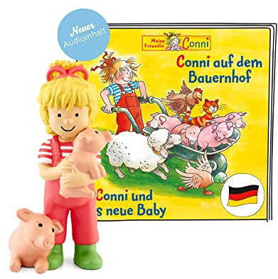 tonies Hörfiguren für Toniebox, Conni - Conni auf dem Bauernhof/Conni und das Neue Baby, Hörspiel für Kinder ab 3 Jahren, Spielzeit ca. 43 Minuten