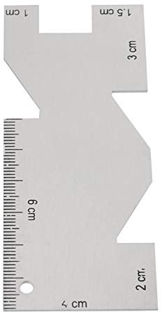 Fyearfly Metall Saummaß, Metall-Messlehre Quilting Lineal Nähwerkzeug Zubehör Nählineal Schneiderlineal Patchwork Lineal Handmaß für Quilten Nähen und Messen