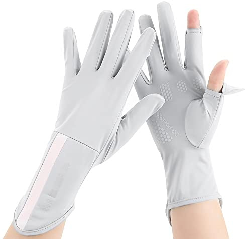 haozaikeji Gants de Conduite Unisexe Gants de Protection UV Respirants Élastique Gants d'été en Plein Air Protection Poignet Bras Gant Antidérapant pour Vélo Moto Pêche Course Escalade Gloves Sport