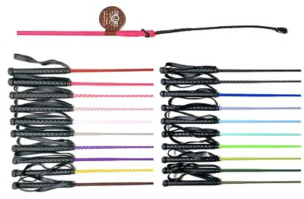 JA Horse Reitgerte Kinderreitgerte Dressurgerte Gerte mit Gummigriff und Handgelenkschlaufe 75/100 cm (100 cm, pink)