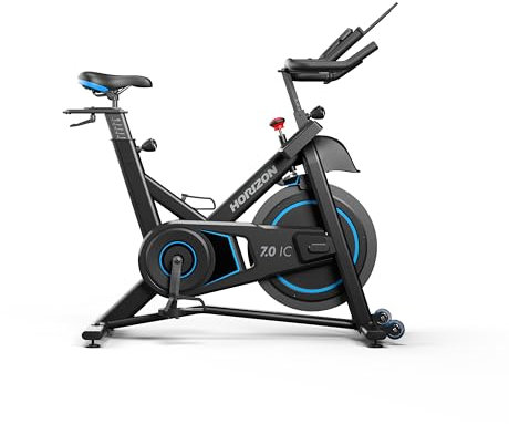 Horizon Fitness Ciclo 7.0 IC Indoor - Cyclette Bluetooth, 100 livelli di resistenza, comandi intuitivi, telaio compatto e sistema di guida fluido e silenzioso