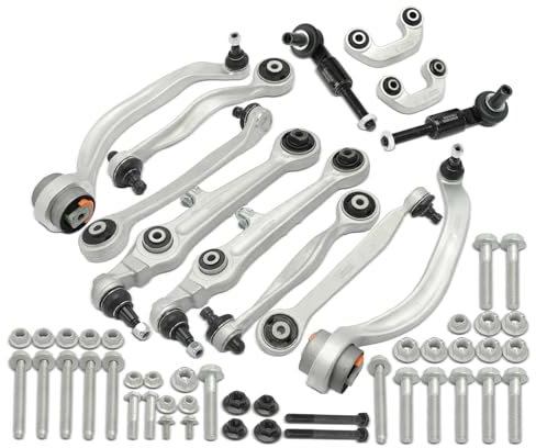 Frankberg 14-Teilig Querlenker Satz Kompatibel mit A6 4B2 C5 1.8L-4.2L 1997-2005 A6 Avant 4B5 1.8L-4.2L 1997-2005 P.a.s.s.a.t 3B3 1.6L-2.8L 2000-2005 Replace# 4B0407151C