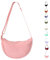 Uwiyo Halbmond Tasche Damen Nylon Crossbody Moon Bag Hobo Halfmoon Bag Halbmond Umhängetasche Dumpling Schultertasche mit verstellbarem Gurt für Damen Mädchen (Rosa)