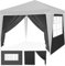KESSER® 2X Pannello laterale per padiglione 3x3m - Pop Up | pieghevole | salvaspazio | stivabile| con cerniera| finestra laterale Trasparente| resistente alle intemperie - Nero