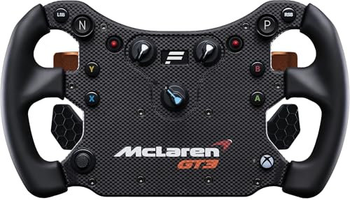 FANATEC CSL Elite Volant de Course McLaren GT3 v2 Xbox Sim sous Licence Officielle – Palettes Analogiques, Palettes Magnétiques, Commutateurs Polyvalentes, pour PC, Xbox Series X|S, Xbox One