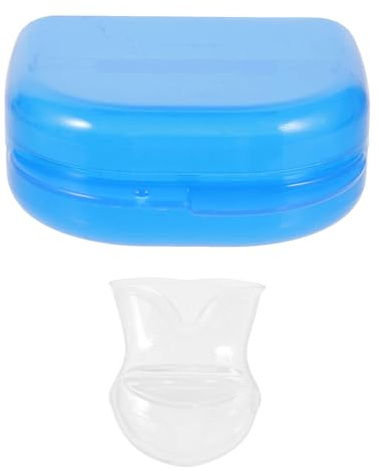 MUCKLILY Dispositivo Antirussamento Russare Dispositivo per Copertura Lingua in Silicone e Plastica, Design Mini Portatile Apnee Notturne Dispositivi