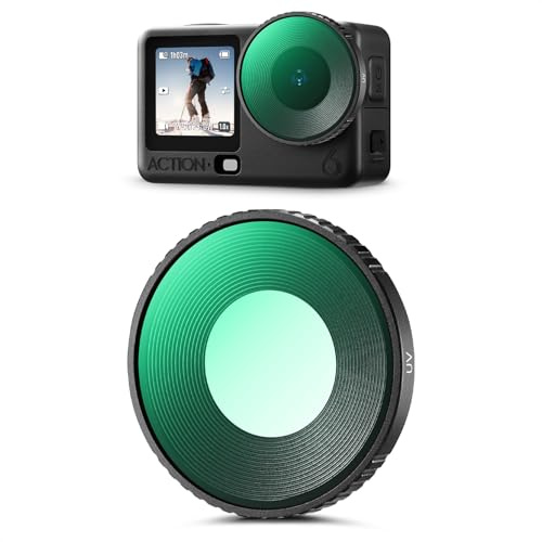 K&F CONCEPT Filtro UV de Roscado Compatible con dji Osmo Action 6, Filtro de Protección Diaria Ultravioleta MCUV, Accesorios para Cámara de Acción en Cristal Óptico HD Multicapa