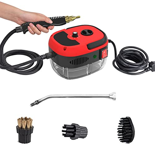 KLYDBMYT Nettoyeur Vapeur Haute Pression Professionnel 2800 W, Appareil Portable et portatif pour Le Nettoyage des Joints de carrelage, Meubles et Cuisines, avec kit d'accessoires de Nettoyage.