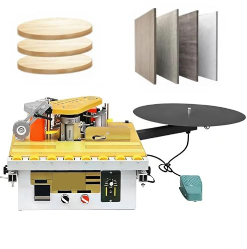 Máquina automática de bandas de bordes, cinta portátil con control inteligente de temperatura para bordes rectos y curvos, versión ampliada
