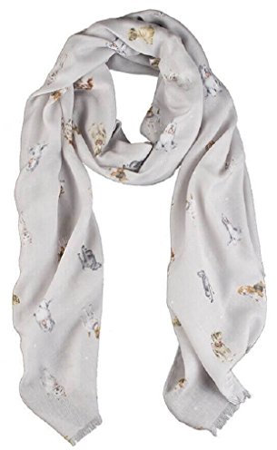 Wrendale Designs by Hannah Dale - A Dog’s House Lightweight Dog Scarf - 70cm by 190cm