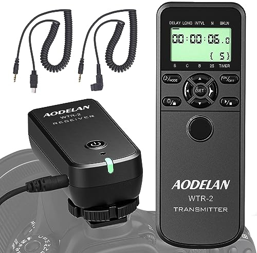 AODELAN Wireless Shutter Camera Remote Control Timer Intervalometer for Sony a7 III, a7 II, a7R III, a9, a6000, a6300, a5100