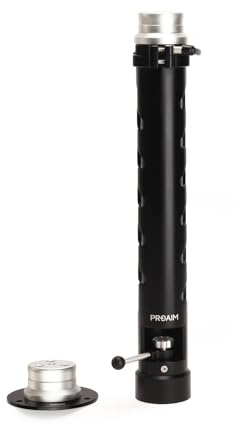 PROAIM Telescopic 27- 42 Bazooka with Euro/Elemac Mount & Quick Lock Lever. for Camera Dolly/Slider/Jib/Crane Setup. Payload up to 200kg / 441lb. (BZ-286-00)