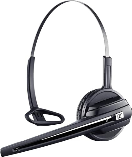 EPOS I SENNHEISER D 10 HS - Auriculares - en la Oreja - Convertible - DECT - inalámbrico - Negro, Plata