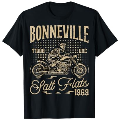 Bonneville Salt Flats Motorcycle Racing Vintage Biker T-Shirt
