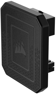 Corsair PCIe 5.0 12VHPWR GPU Power Bridge - Für NVIDIA GeForce RTX 40 Series - 180° Bend - Rechtwinkliger Adapter - Saubere Verkabelung - Nur zur Verwendung mit PCIe 5.0 12VHPWR GPUs - Schwarz