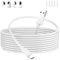 ACOCOBUY Micro USB Power Cable 5M, Power Cord for Mi 360° Home Security Camera 2K Pro, Mi Smart Camera C300 C200, for EZVIZ C6 USB A to Micro Long Charging Cable Wire for Security Cameras, White