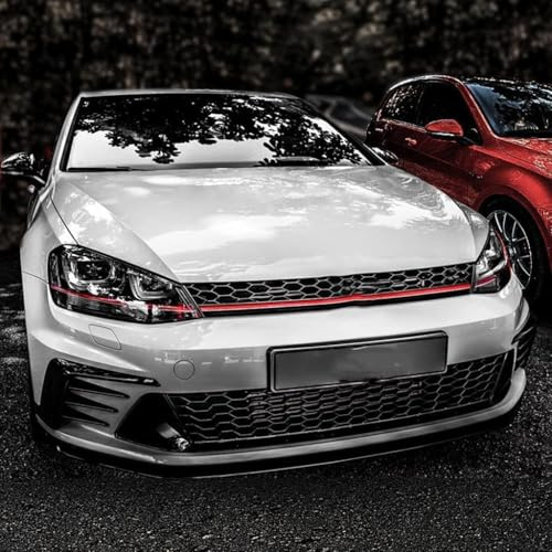 gzqfc Coche Frontal Parachoques Parrilla Rejillas Frontales de Radiador para VW Golf 7 GTI/GTD 2014 2015 2016 2017, Rejilla Ventilacion Calandra Delantera de Malla Carrocerías Accesorios