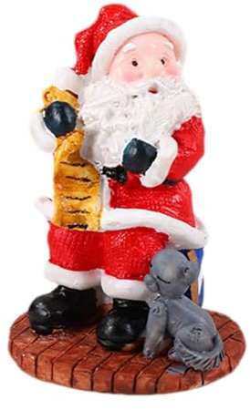 Weihnachtsmannfiguren, Weihnachtsmann-Herzstück aus Kunstharz, Feiertags-Sammlung, stehende Statue, Weihnachtsmann-Statue, Büro-Heimdekoration,