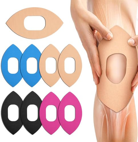 IKOPFLN Kinesio Tape,8pcs tape kinesiologico tape sportivo impermeabile ed elastico Nastro Kinesiologico per ginocchio