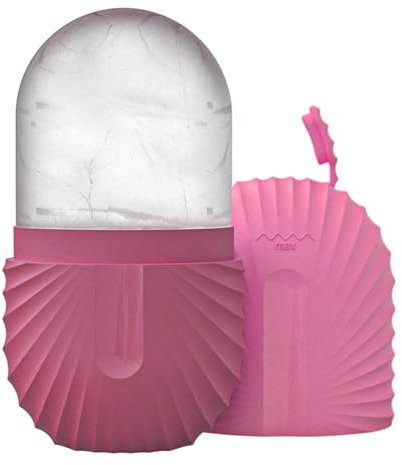 Ice Roller Facial - Rodillo Facial De Hielo Reutilizable - Molde De Hielo De Silicona - Efectivamente Aliviar La Hinchazón, Reducir Poros, Reafirmar Arrugas Y Hidratar Analgésicamente Herramienta