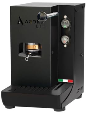 Aroma Lite Nero, Macchina caffè espresso cialde ESE 44 (Nero)
