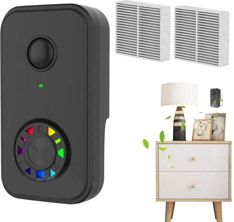 Zyntora Purificador De Aire Con Iones Negativos - Ionizador De Purificadores De Aire,Silencioso Eliminador De Olores Con Filtro Ionizador Para Cocina Dormitorio Sotano Oficina Exterior | Para Garaje