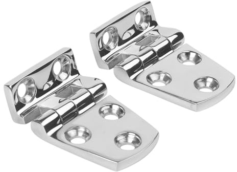 Emiif Cerniera da incasso in acciaio inossidabile 316 per porte di barche e auto, confezione da 2, 38 x 54 mm o 38 x 66 mm (38 x 54 mm