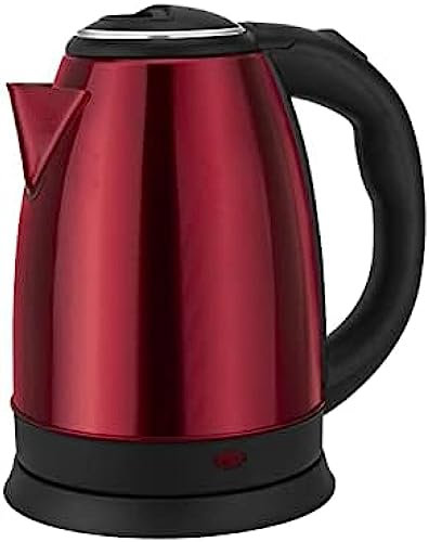 Volu Fast Boil Kettle, Rapid Boil Kettle, 2L, 1500W, Auto Shut - Off Protection,Red,Hilarious123