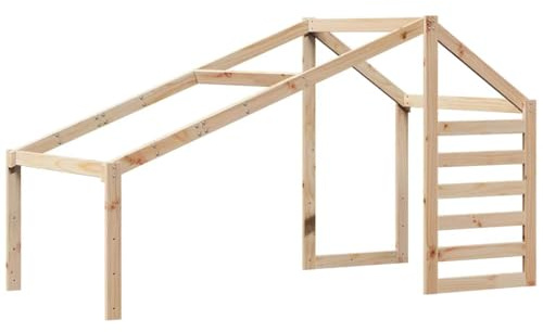 vidaXL Tetto per Letto Bambini 198x87x113 cm in Legno Massello di Pino, tetto per letto, tettoia per letto bambini, baldacchino per letto bambini