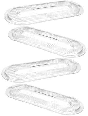 Hemobllo 4pcs Oval Range Hood Lampshade Cover Replacement Plates for Range Hood Light Covering Device Warm