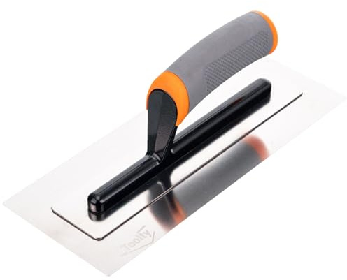 Toolty Finishing Trowel 280mm Soft Grip 11 in Flexible Blade Plastering