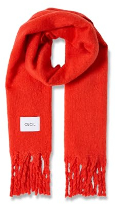 CECIL Damen 5706609 Pumkin Orange - Bufanda de peluche (regular), color naranja