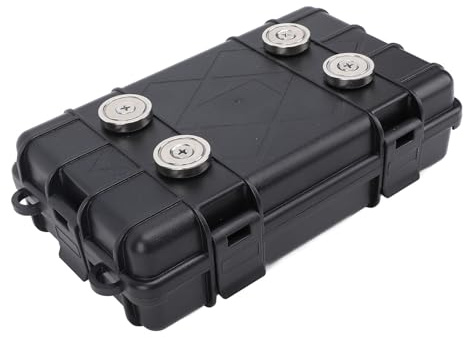 BONKZEBU Bärbar Väderbeständig Magnetisk Förvaringslåda för Utomhusbruk - Håller Säkert Nycklar och Värdesaker Under Fordon, Hem eller Arbete - Perfekt för Bilägare, Vandrare - ABS, Magnetmaterial